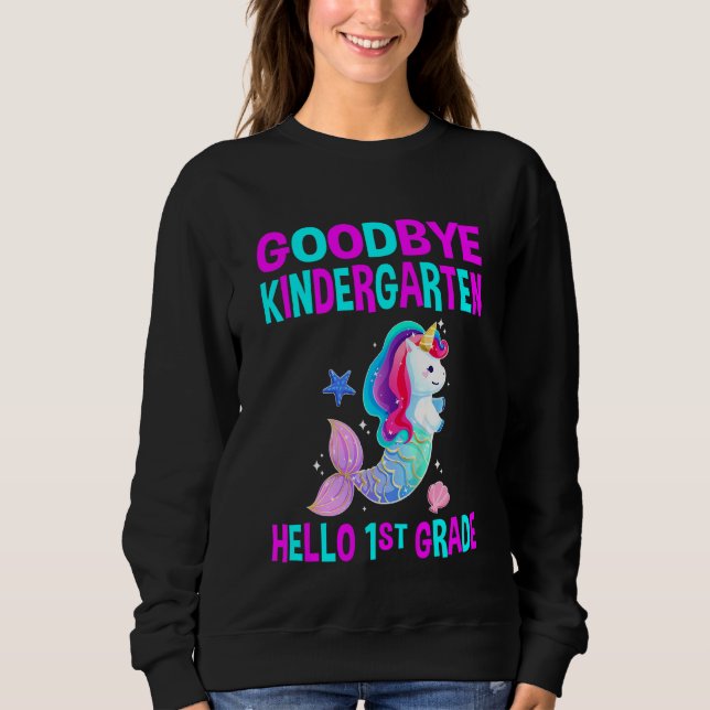 Kinder Niedlich Goodbye Kindergarten Abschluss Hal Sweatshirt (Vorderseite)