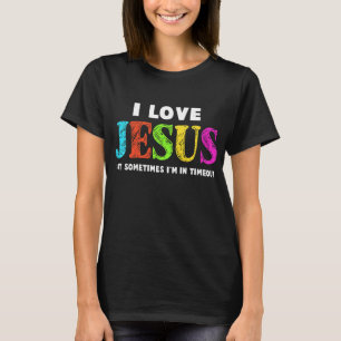 Kinder Niedlich I Liebe Jesus Christliche Glaubens T-Shirt