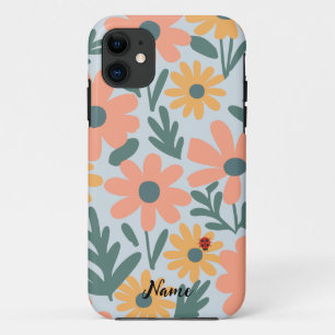 Kinder Niedlich Ladybug Polka dot Daisy Blume Patt Case-Mate iPhone Hülle