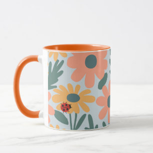 Kinder Niedlich Ladybug Polka dot Daisy Blume Patt Tasse