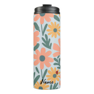 Kinder Niedlich Ladybug Polka dot Daisy Blume Patt Thermosbecher