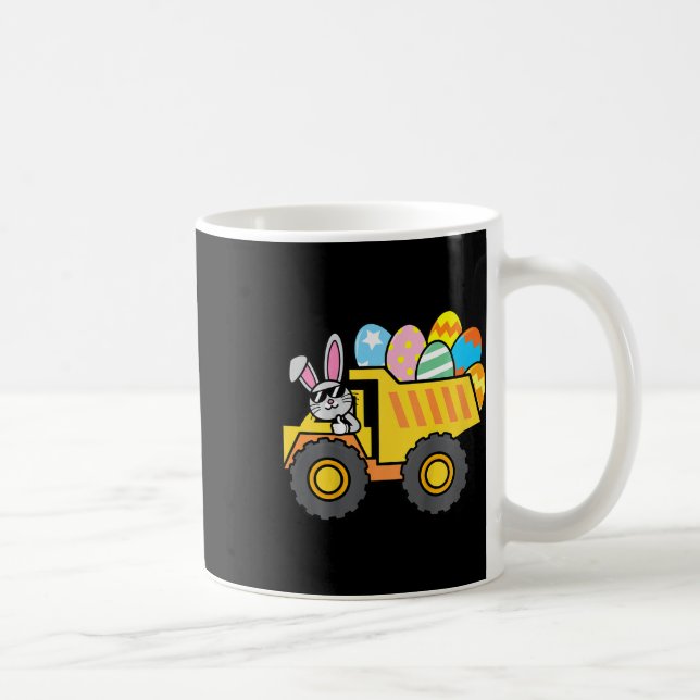 Kinder Niedlich Ostereier LKW Ostern Bunny Boys Ki Kaffeetasse (Rechts)