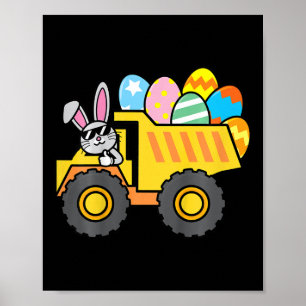 Kinder Niedlich Ostereier LKW Ostern Bunny Boys Ki Poster
