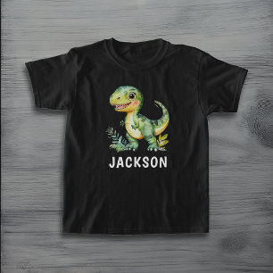 Kinder Niedlich Personalisierter Dinosaurier T-Shirt