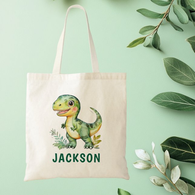 Kinder Niedlich Personalisierter Dinosaurier Tragetasche (Von Creator hochgeladen)