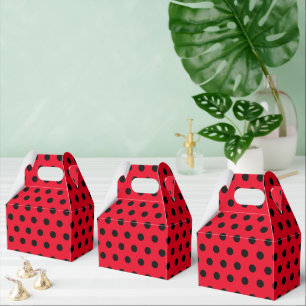 Kinder Niedlich Red Ladybug Polka dot Party Patter Geschenkschachtel