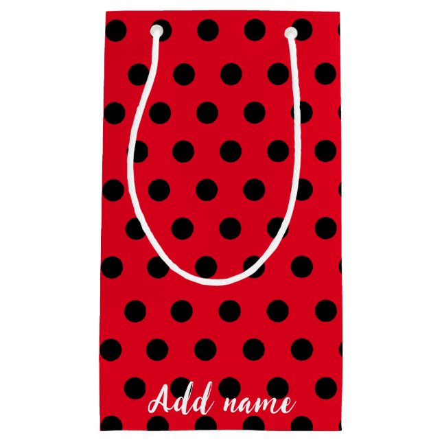 Kinder Niedlich Red Ladybug Polka dot Party Patter Kleine Geschenktüte (Vorderseite)
