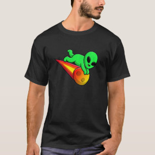 Kinder Niedliche Alien mit Meteoritenstein Astero T-Shirt