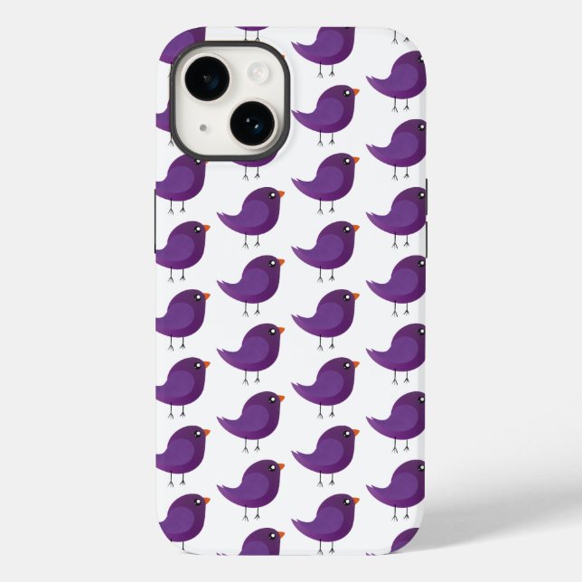 Kinder niedliche Birke Case-Mate iPhone Hülle (Rückseite)