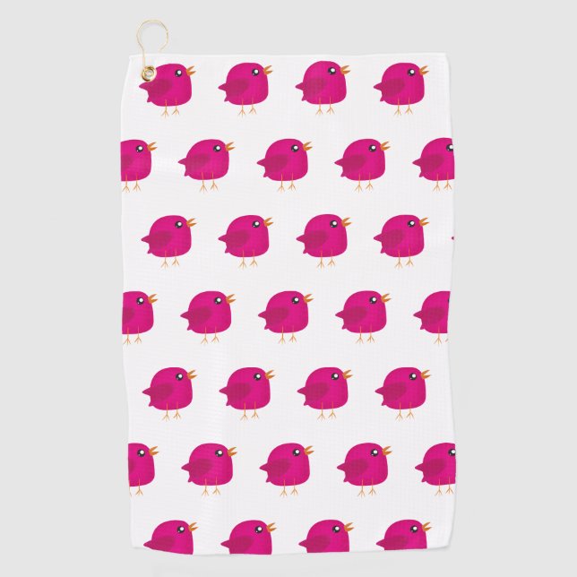 Kinder niedliche Birke Golfhandtuch (Vorderseite)