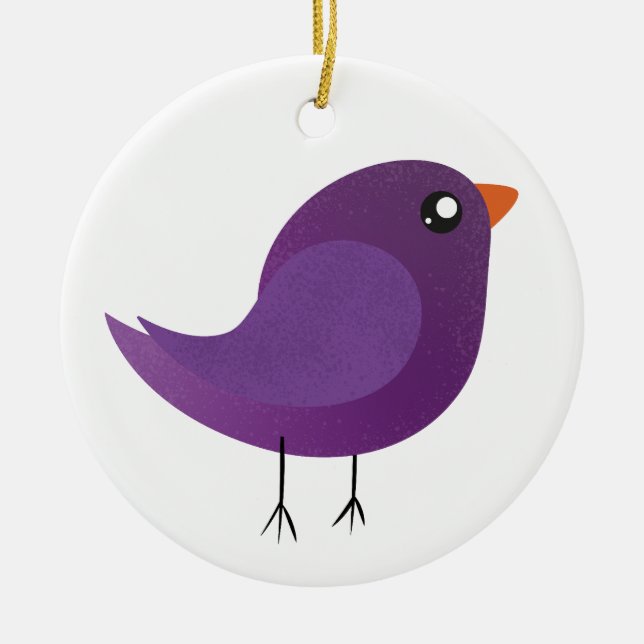 Kinder niedliche Birke Keramik Ornament (Vorne)