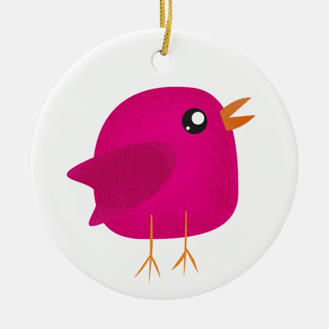 Kinder niedliche Birke Keramik Ornament (Vorne)