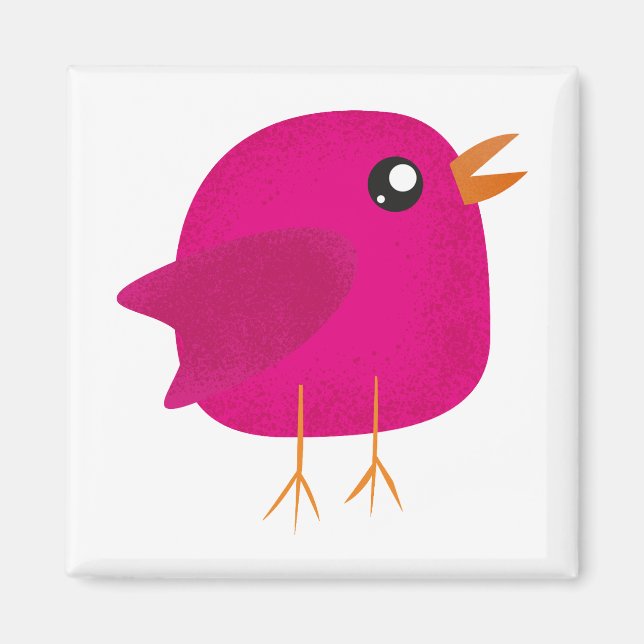Kinder niedliche Birke Magnet (Vorne)