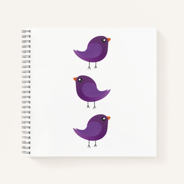 Kinder niedliche Birke Notizbuch (Vorderseite)