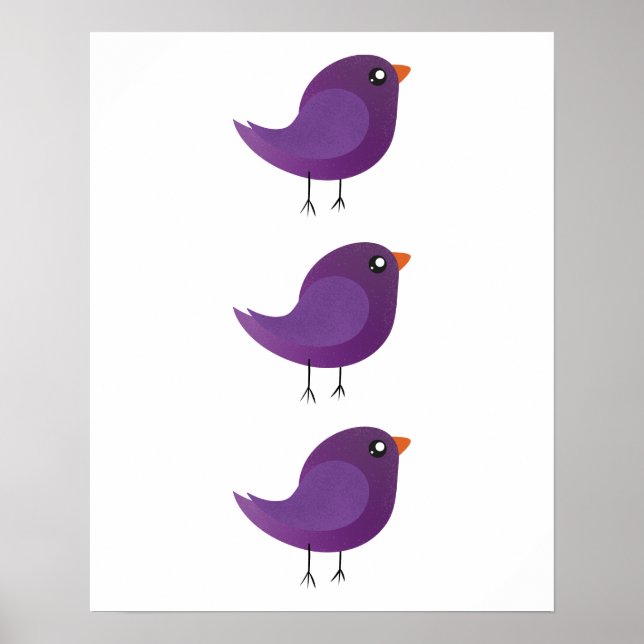 Kinder niedliche Birke Poster (Vorne)