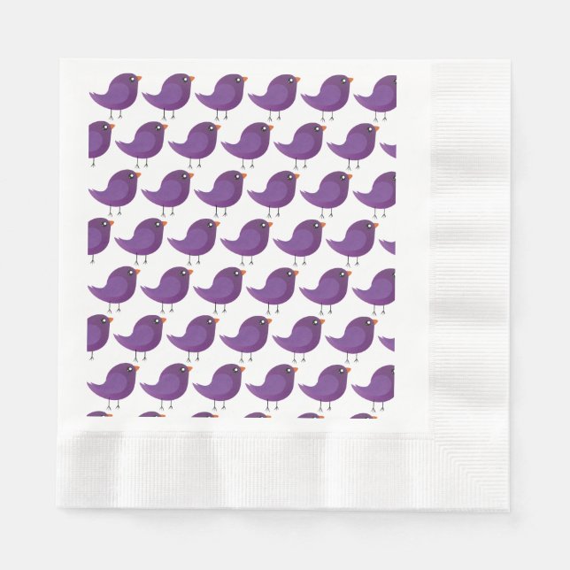 Kinder niedliche Birke Serviette (Vorderseite)
