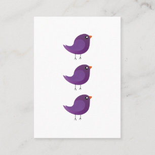 Kinder niedliche Birke Telefonnummerkarte