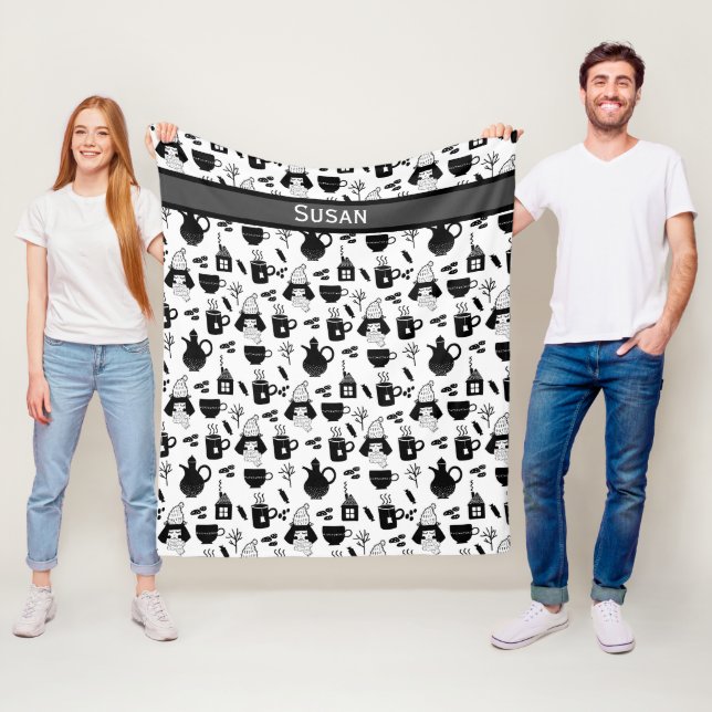 Kinder Niedliche Erwärmung Tee Kakao Heiße Schokol Fleecedecke (Beispiel)