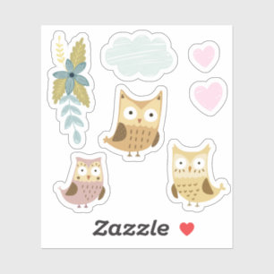 Kinder Niedliche farbenfrohe Schafe #4 Aufkleber