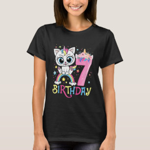 Kinder Niedliche Katzenschnecke mit Blumenmuster 7 T-Shirt