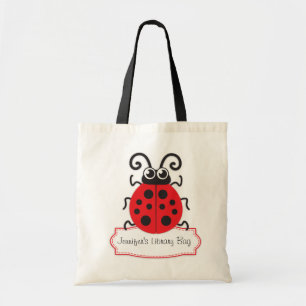 Kinder niedliche Ladybugs/Ladybird-Bibliotheksbeut Tragetasche