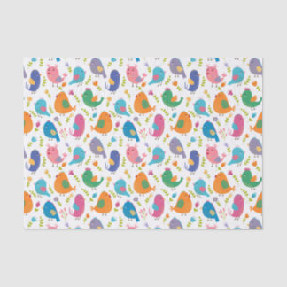 Kinder Niedliche Vögel Tweetend Seidenpapier