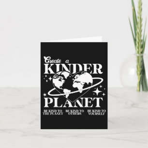 Kinder Niedlicher Erdtag erstellen einen Kinderpla Karte