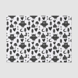 Kinder Niedlicher Owl Moon Herz Umbrella Winter Ha Seidenpapier