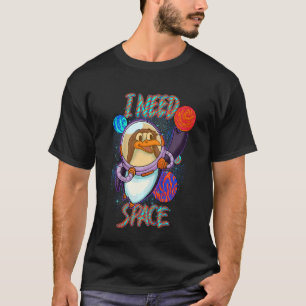 Kinder Niedlicher Pinguin Astronaut I Need Space S T-Shirt
