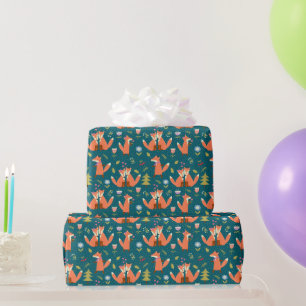 Kinder Niedlicher Waldbestände in Liebe Geschenkpapier