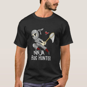Kinder-Ninja-Käferjäger Insektenfänger Entomologe  T-Shirt