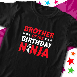 Kinder Ninja Party Karate Bruder von Birthday Ninj T-Shirt