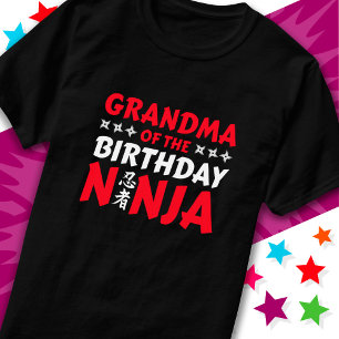 Kinder Ninja Party Karate Oma von Birthday Ninja T-Shirt