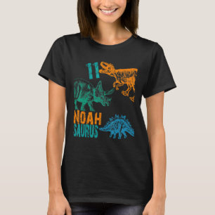 Kinder Noah Saurus 11. Geburtstag Boys Rex Bday Te T-Shirt