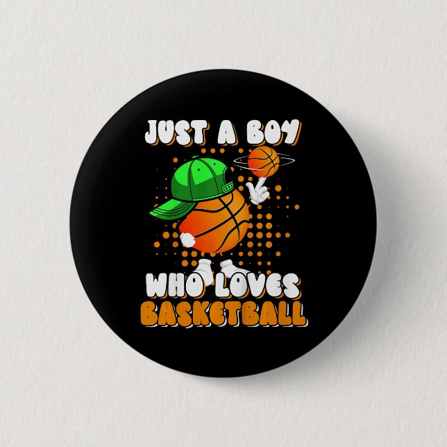 Kinder nur ein Junge, der Lieben Bysketbyll Player Button (Vorderseite)