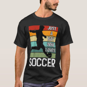 Kinder nur ein Junge, der Lieben Fußball-Player Re T-Shirt