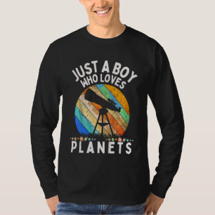 Kinder nur ein Junge, der Planeten und Sonnensyste T-Shirt