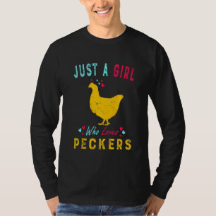 Kinder nur ein Mädchen, das für Chicke Niedliche S T-Shirt
