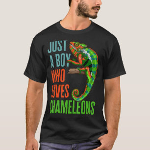 Kinder nur einen Jungen, der Chameleons Reptile Li T-Shirt