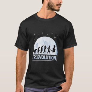 Kinder oder EVOLUTION, die von einer Hexenzunge an T-Shirt