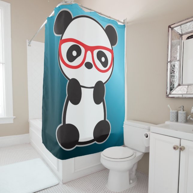 Kinder oder Liebhaber von Panda Bathroom Rug Duschvorhang (Beispiel)