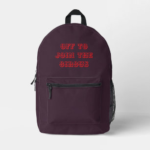 Kinder oder Teenager Kirschen lila, gehen in den Z Bedruckter Rucksack