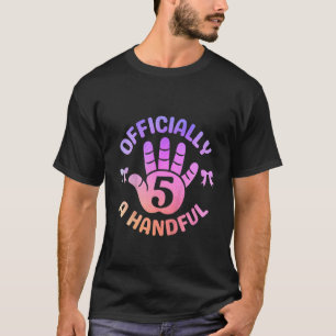 Kinder offiziell ein handliches 5. Geburtstagskorq T-Shirt