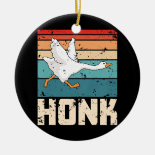 Kinder ohne Titel Gänse HONK Gamer Keramik Ornament