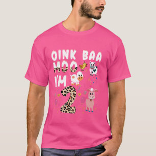 Kinder Oink Baa Moo Ich bin 2 Bauernhoftiere 2. Ge T-Shirt