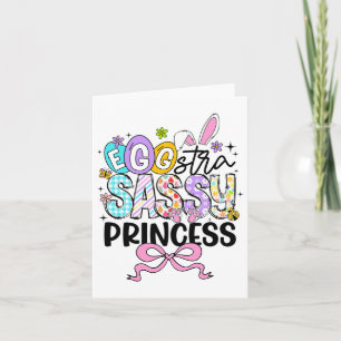 Kinder Ostertag Egg stra Sy Princess Girl Rabbit E Karte
