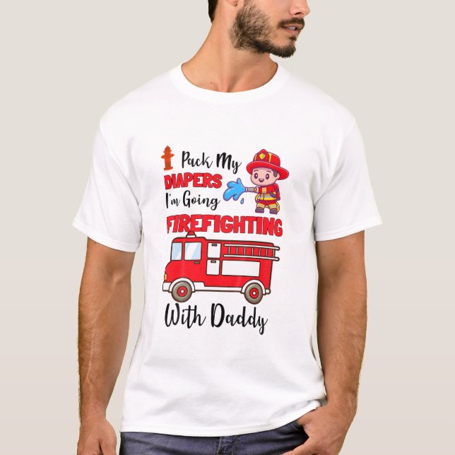 Kinder packen meine Windeln, ich werde mit D kämpf T-Shirt (Vorderseite)