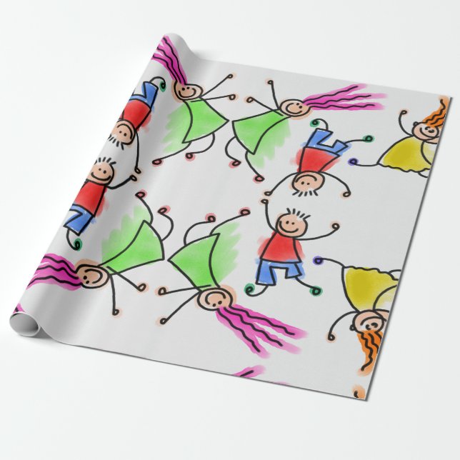 Kinder Packpapier. Geschenkpapier (Ungerollt)