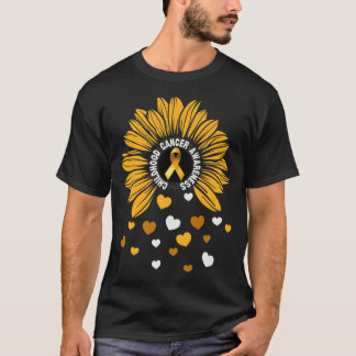 Kinder Pädiatrische Krebserkrankung Sonnenblumenkr T-Shirt