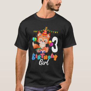 Kinder Panda 3D Geburtstag Ich bin 3 Jahre alte Ju T-Shirt